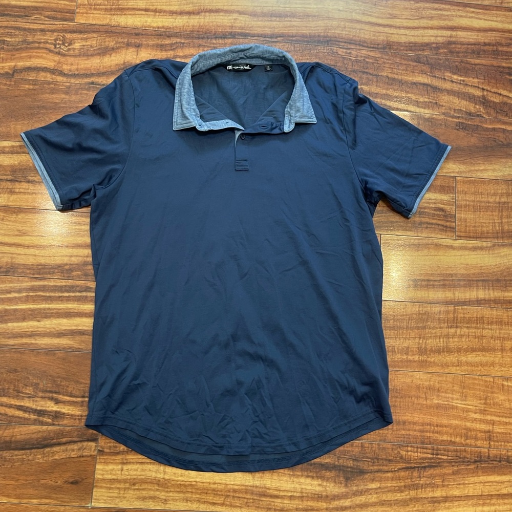 Travis‎ Mathew Mens Blue Polo XL